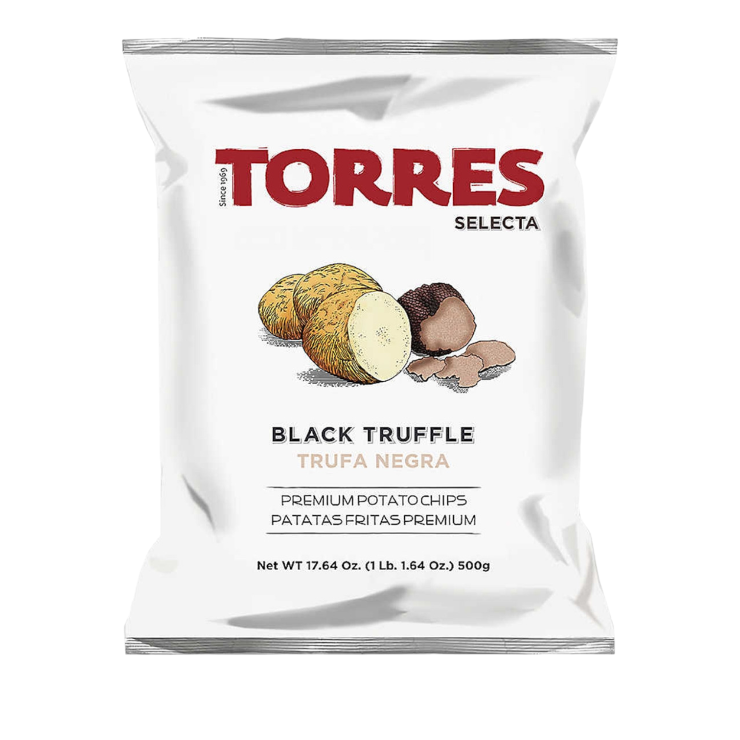 🇪🇸 Huge Family Size Premium Black Truffle Potato Chips by Torres 1969, 500g FRENCHERY
