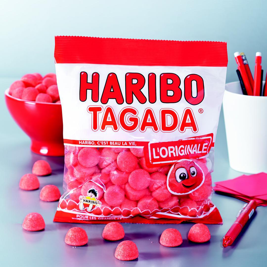 Haribo Fraises Tagada - Strawberry Flavored Gums - 4.23 oz. by Tagada