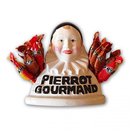 Sculpture, Pierrot Gourmand - Lollipop stand - 21 cm - Ceramic - Catawiki