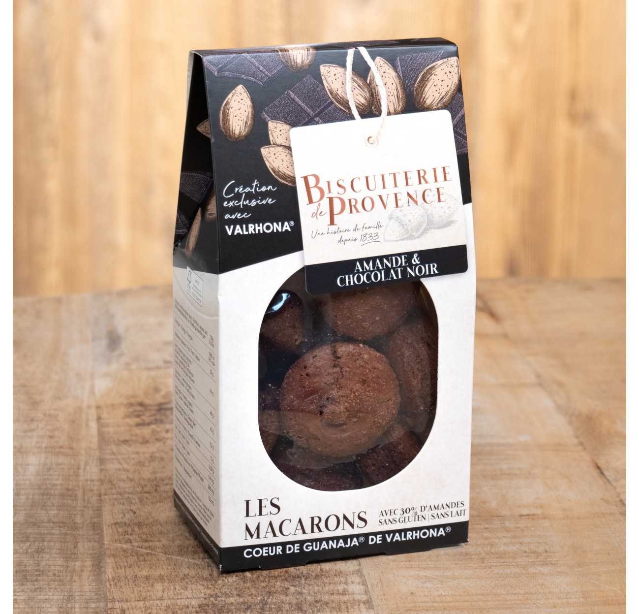 🇫🇷 Gluten-Free Almond and Valrhona Dark Chocolate Macaroons by  Biscuiterie de Provence (Flourless), 4.59 oz (130 g) | FRENCHERY