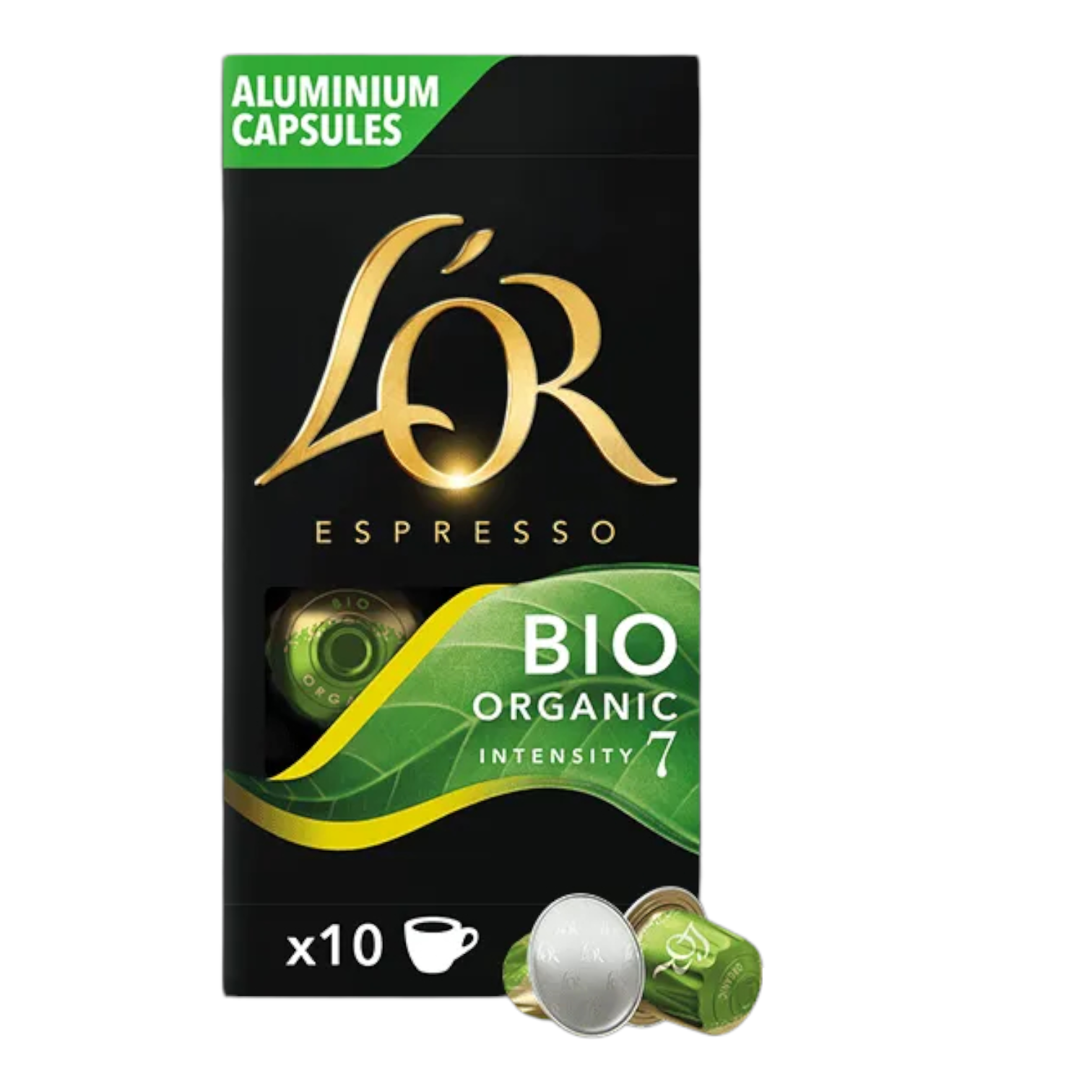 10 Organic Nespresso compatible Coffee Capsules by L OR Intensity 7 FRENCHERY