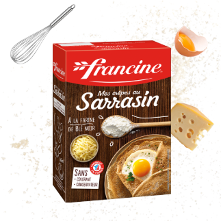 🇫🇷 Galette Sarrasin Buckwheat Crepe Instant Mix by Francine, 15.5 oz