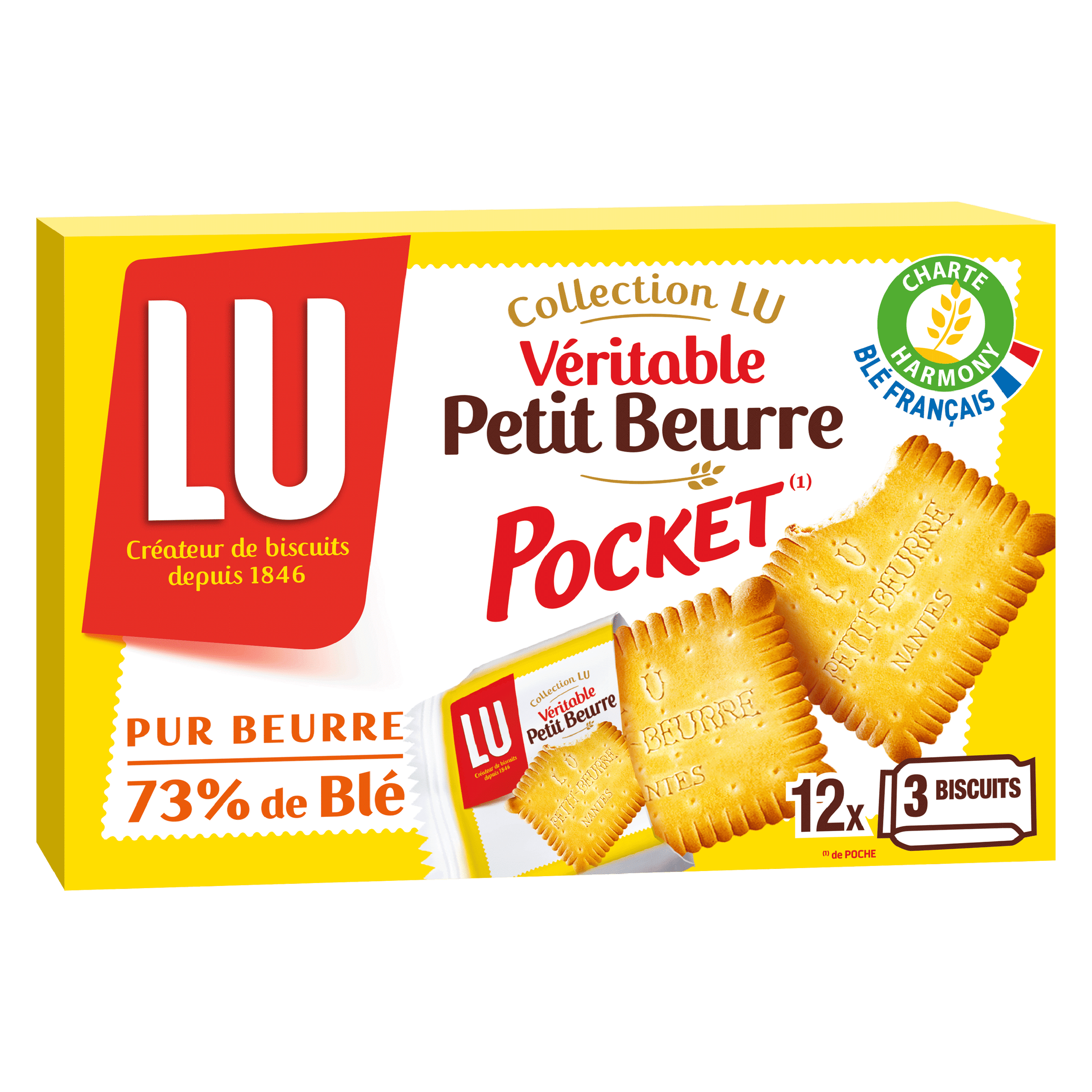 🇫🇷 36 Petit Beurre 'Pocket' Biscuits by LU, 10.5 oz (300g)