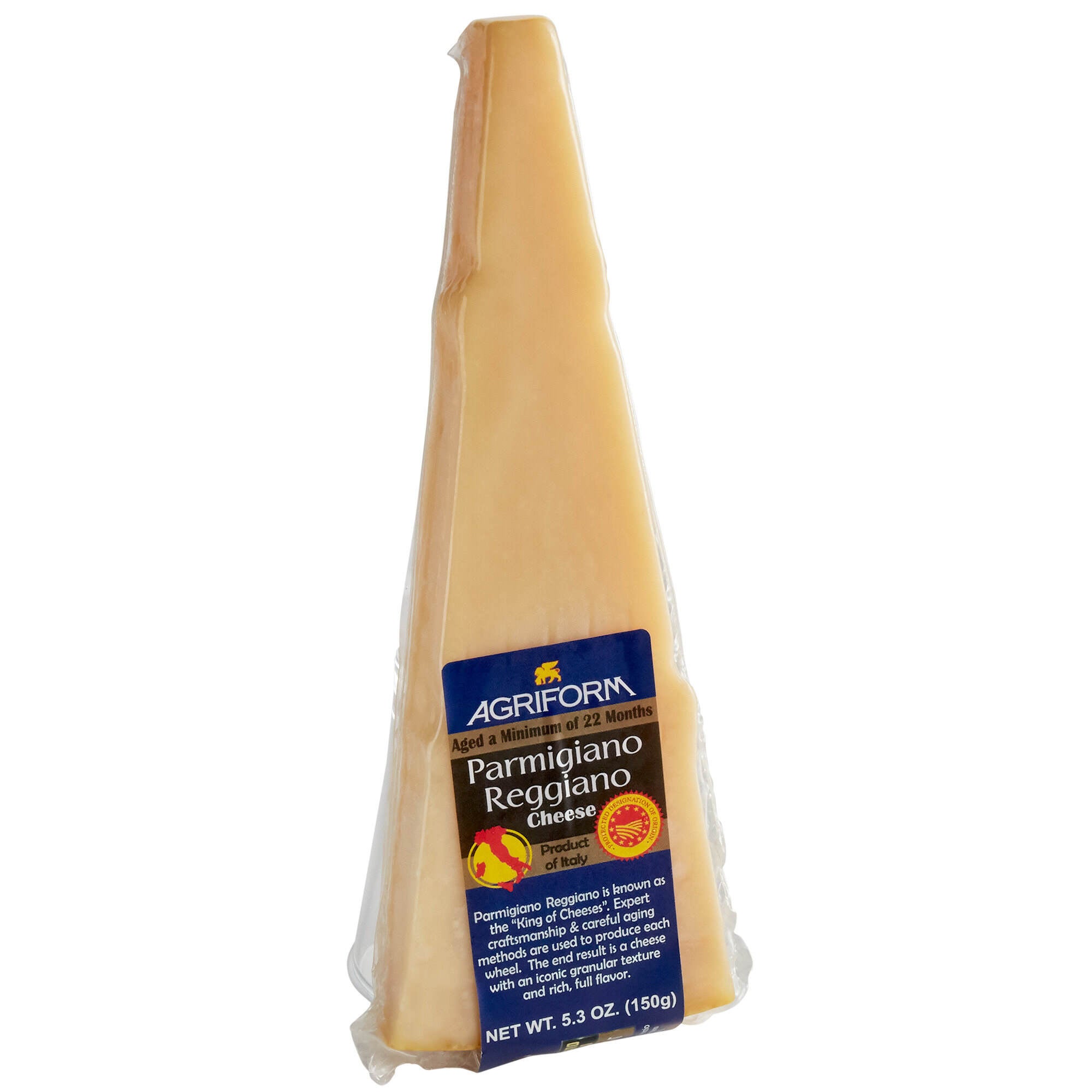 Agriform 9 lb. 15-16 Month Aged DOP Grana Padano Cheese Wedge